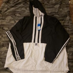 Adidas Trefoil Anorak Pullover Wondbreaker Jacket